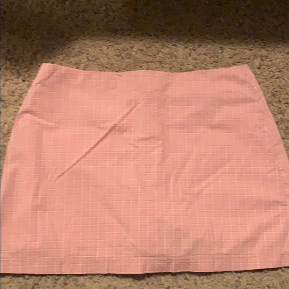 Pink plaid skort